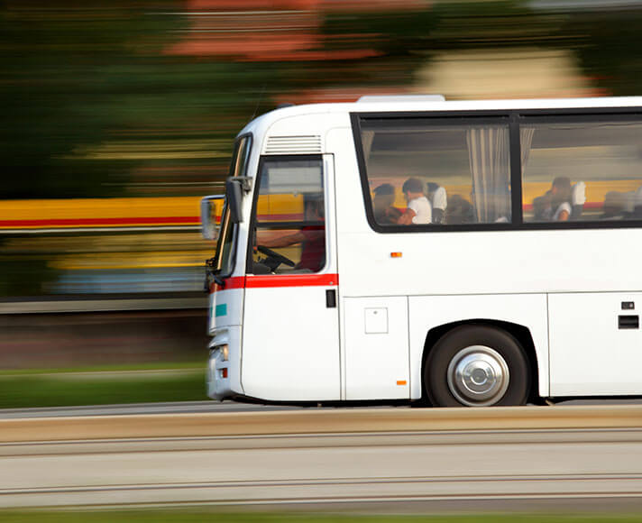 Bus travels through San Luis Obispo