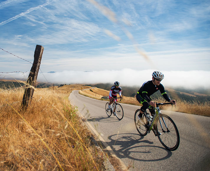 Cyclists bike throughout San Luis Obispo County