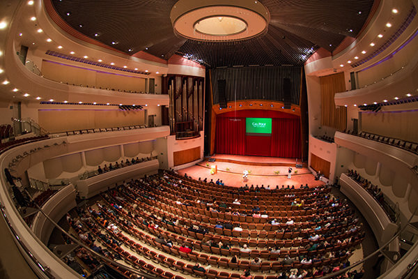 Cal Poly Performing Arts Center main stage from above.