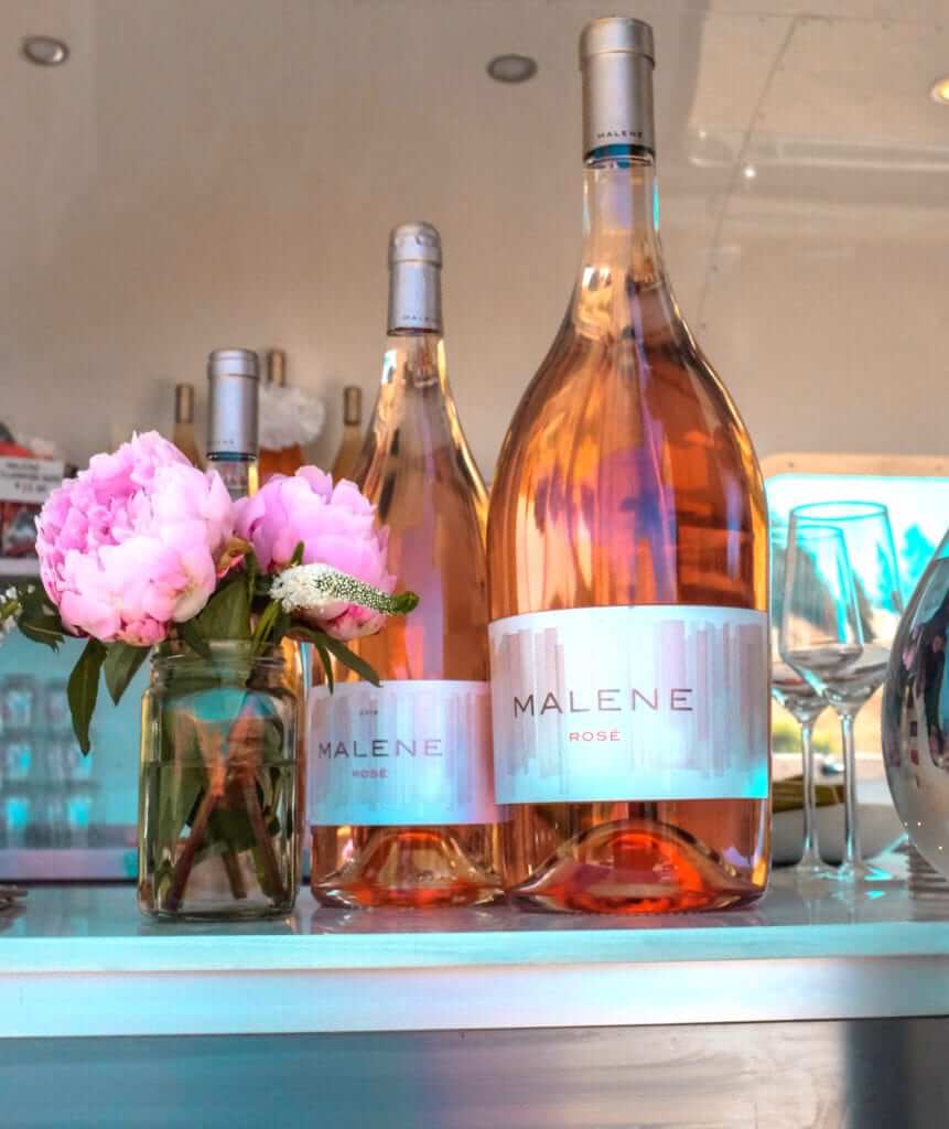 Bottles of Malene Wine in Edna Valley, San Luis Obispo