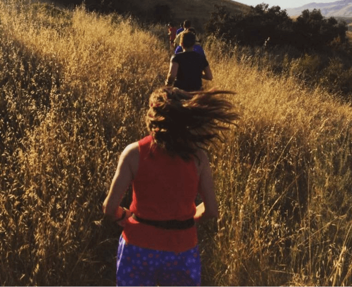 Runners running on a trail in San Luis Obispo